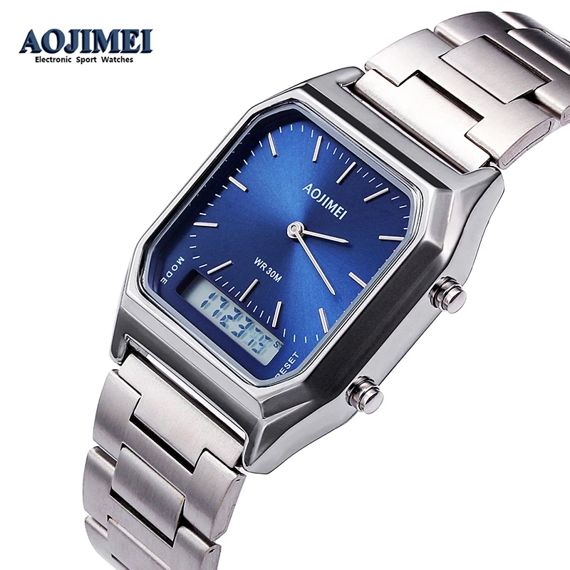 

Luxury Men LED Digital Watch Sports Watches Men's Relogio Masculino Relojes Stainless Steel Casual Waterproof Wristwatches
