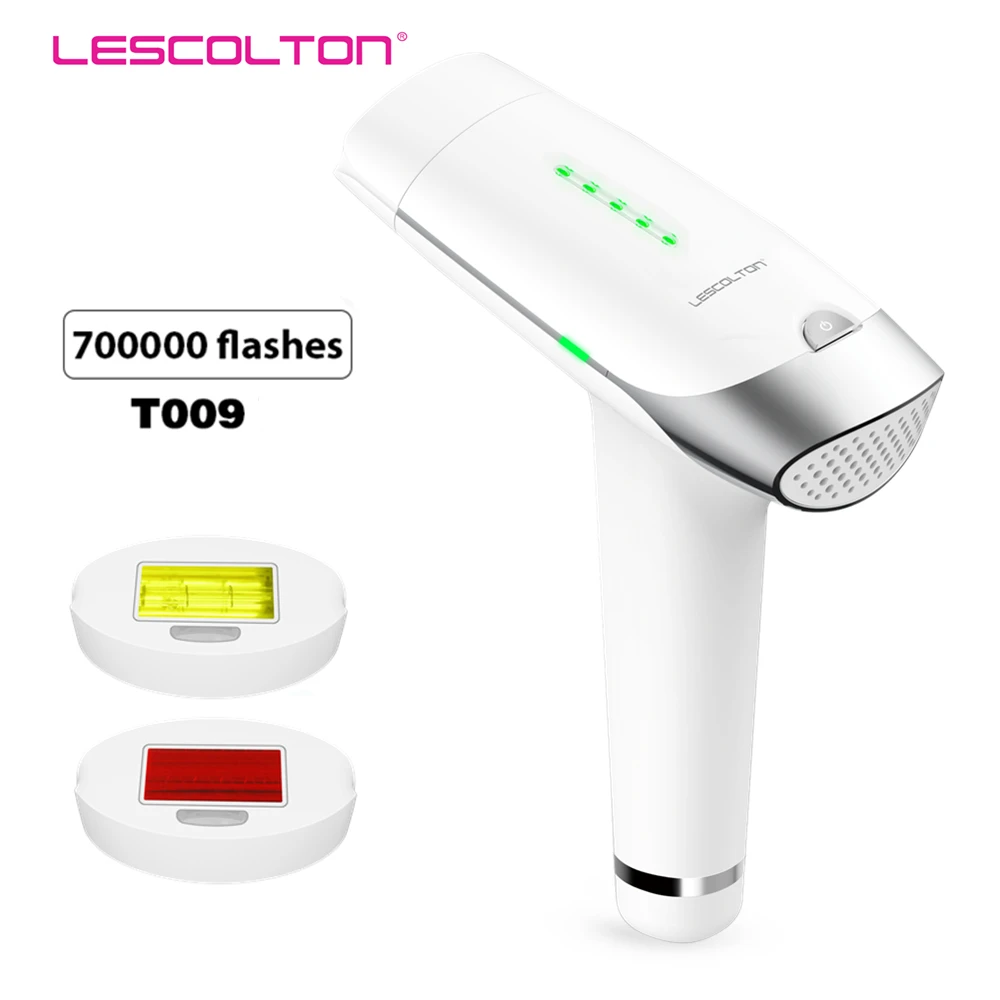 Lescolton T009 лазерный эпилятор IPL для удаления волос, машина для перманентного удаления волос depilador a, лазерный бикини, триммер для волос с подмышками - Цвет: T009-700000times