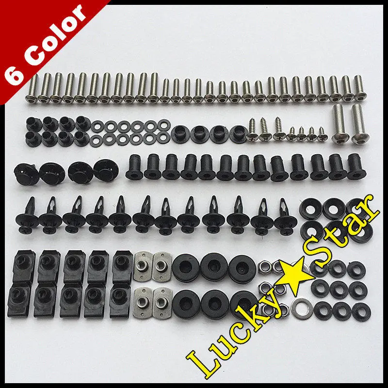 

Complete Body Fairing Bolt Screw Fastener Fixation Kit For SUZUKI KATANA 600 750 GSX600F GSX750F GSX 600F 750F 1998-2007 S-224