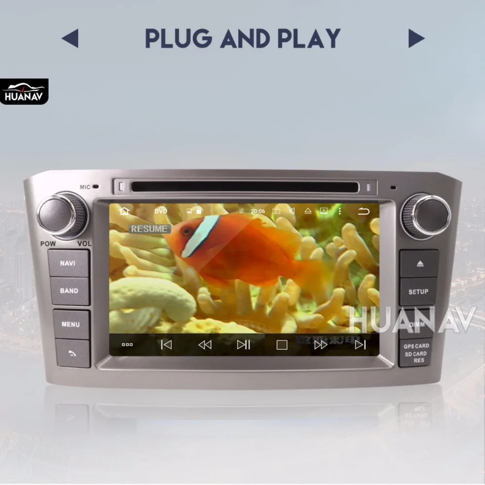Excellent Car DVD player GPS navigation for Toyota Avensis 2002-2008 T250 Android7 Android8 multimedia 2 din Radio GPS stereo head unit 2