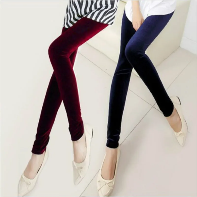 New velvet leggings women legging High Elastic Crushed Velvet Pants Push up Slim Leggings New velvet leggings women legging High Elastic Crushed Velvet Pants Push up Slim Leggings