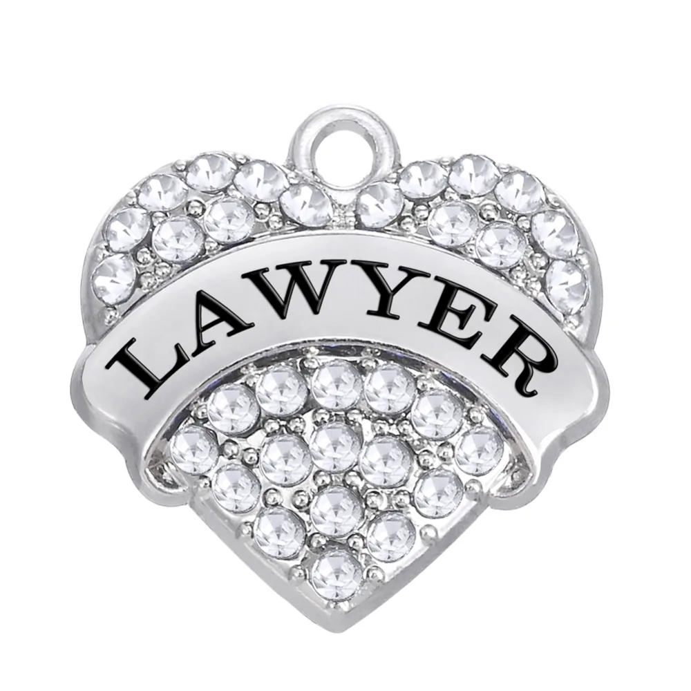 

my shape 3pcs a lot rhodium plated lawyer alphabet alloy charm