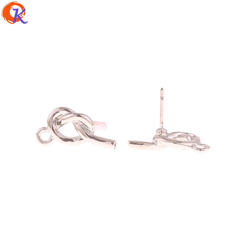 Rhodium Сердечный дизайн 100 шт 9*18 мм ювелирные аксессуары/серьги-гвоздики/галстук в форме узла/DIY Изготовление ювелирных изделий/ручная работа/серьги - Цвет: Rhodium