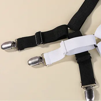 

Dropshipping 2 Pcs Sheet Bed Adjustable Suspenders Crisscross Band Straps Grippers Mattress Duvet Elastic Fasteners Clips MDP66