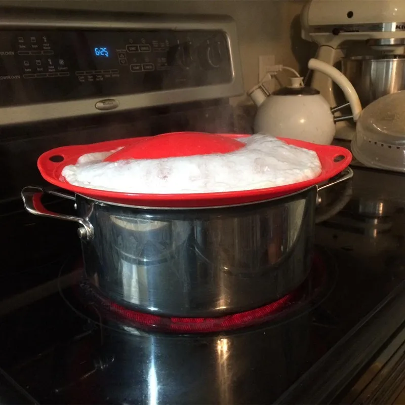 Многофункциональная силиконовая чашка непроливайка Крышка Для Сковороды Пособия по кулинарии инструменты
