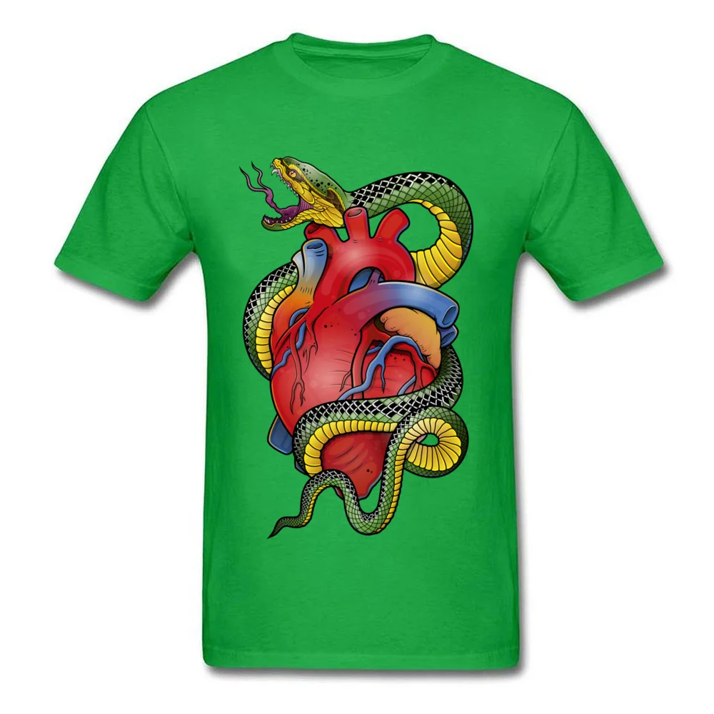 Snake and heart_green