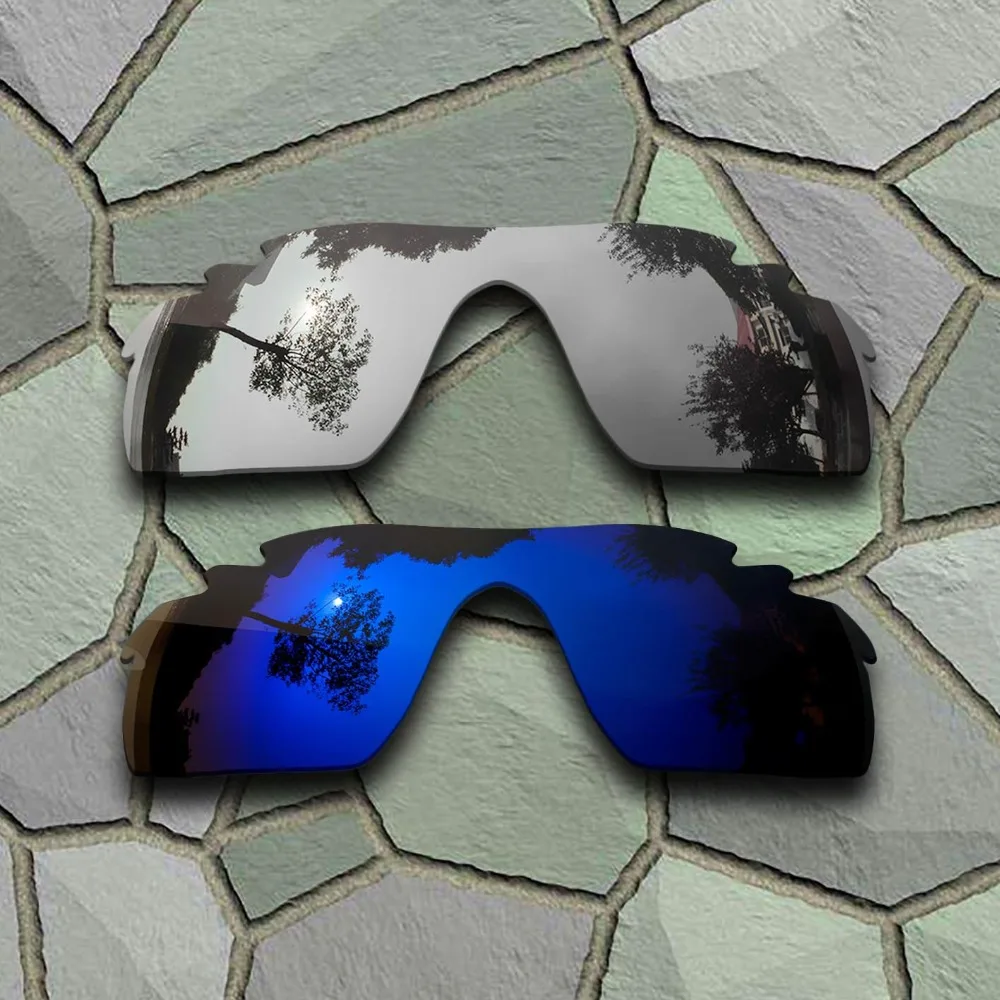Хромированные и фиолетовые синие солнцезащитные очки поляризованные Сменные линзы для солнцезащитных очков Oakley Radarlock Path Vented