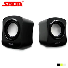 SADA V-182 Calidad Portátil Mini Estéreo Surround Bass USB Subwoofer Altavoz de la Computadora PC Samrt Teléfono Altavoces para Ordenador Portatil