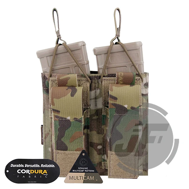 Emerson Тактический Двойной Открытый Топ подсумок EmersonGear 5,56& пистолет MOLLE/PALS Mag Чехол кобура большой емкости Mag Перевозчик - Цвет: MC