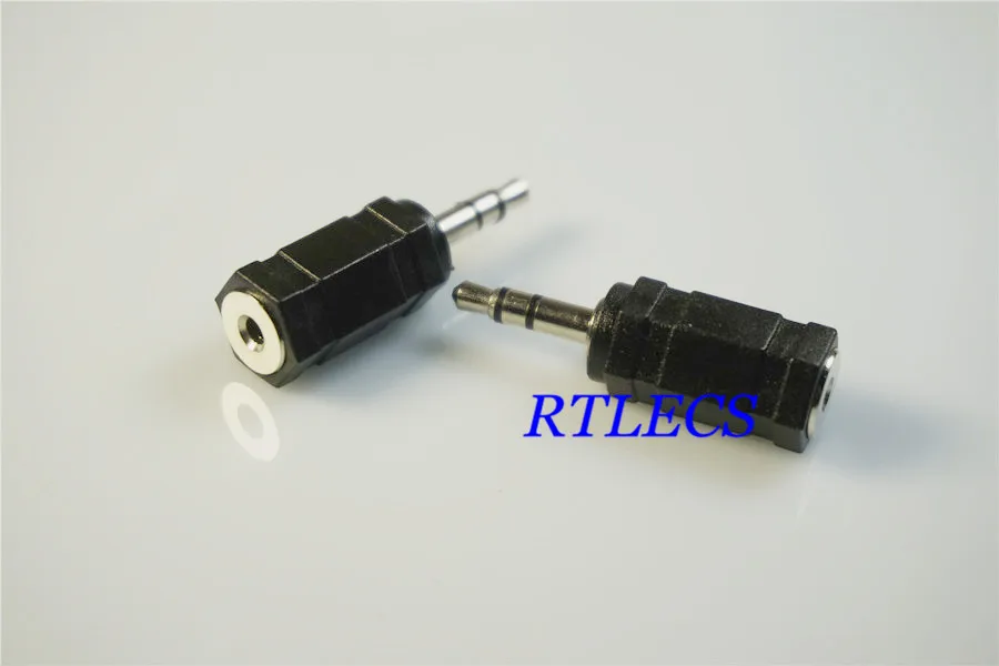 40pc x Metal 3 5mm to 2 5mm Plug Stereo Headset Headphone Adapter for Phone