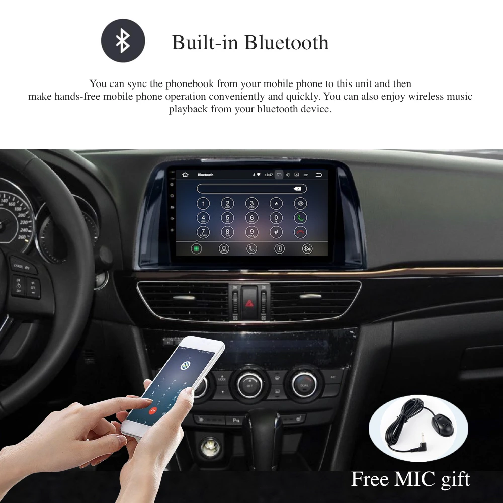 Perfect Android 9.0 Car Radio 2 Din GPS Navi for Mazda 6 Atenza 2013 2014 2015 2016 PX6 DSP 2.5D IPS Screen 4Gb+64Gb HDMI RDS WIFI BT HD 1 Perfect Android 9.0 Car Radio 2 Din GPS Navi for Mazda 6 Atenza 2013 2014 2015 2016 PX6 DSP 2.5D IPS Screen 4Gb+64Gb HDMI RDS WIFI BT HD 1