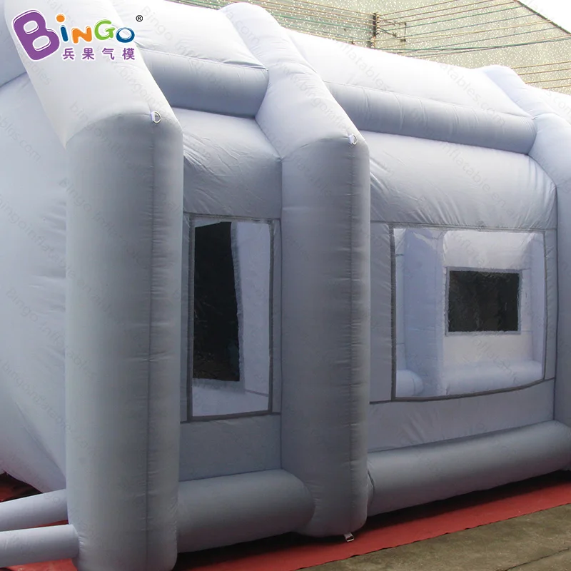  Free shipping inflatable spray paint booth with filters high quality 10m rectangle tent for car spr