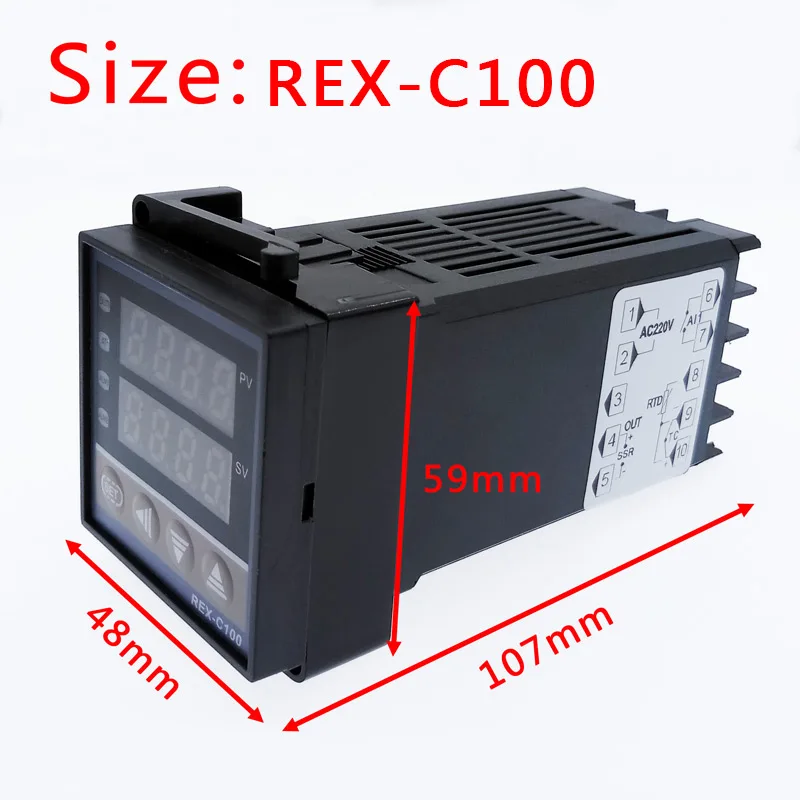 REX-C100 PID интеллектуальный контроллер температуры REX C100 C400 C700 C900 термостат SSR релейный выход