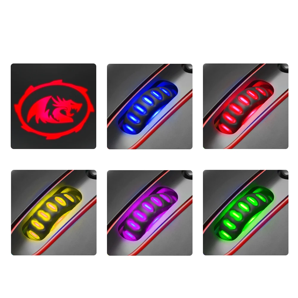 Redragon PHOENIX M702 2 USB игровая мышь Проводная 10000 dpi 11 кнопок эргономичный дизайн для