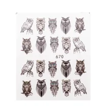 1 Лист наклейки для ногтей с мультяшными животными слайдер для ногтей Водные Наклейки несколько узоров наклейки для украшения ногтей ZJT4009