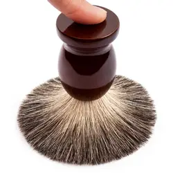 Мужская бритвенная щетка из Натурального Волоса барсука 100% оригинал для двойного края безопасная прямая Классическая Безопасная бритва 9,9