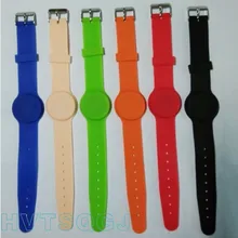 100 шт./лот 13,56 МГц RFID Браслет Ntag213 Водонепроницаемый NFC силиконовый браслет для часов для доступа Управление