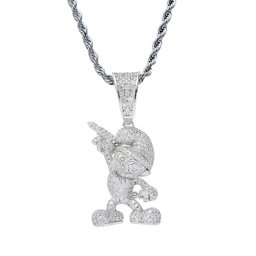 Hip Hop Micro Paved AAA Cubic Zirconia 