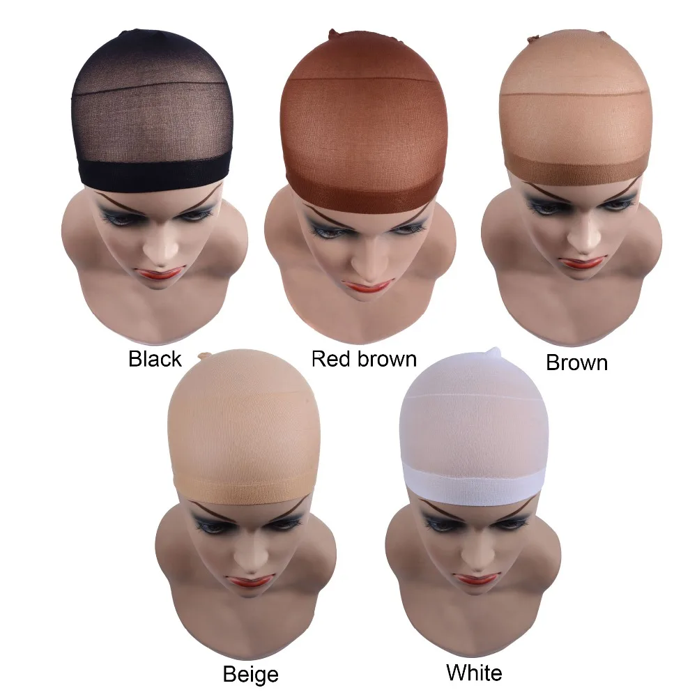 

10pcs Deluxe Wig Cap For Weave Hair Wig Stretch Mesh Hairnets For Making Hair Wig Free Style Hair Cap 2pcs/pack