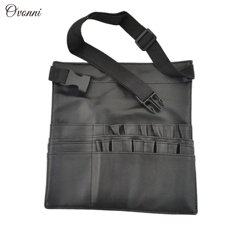 1pcs Professional PU Makeup Brushes Apron Bag Artist Belt Strap Black Multi Pockets Make Up Case Organizer Cosmetic Tool | Красота и