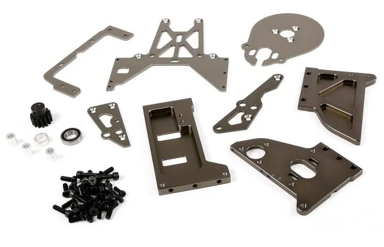 Gas Baja change to Conversion Motor Mount Bracket Kit for KingMotor Rovan HPI Baja 5B 5T SS Eletric Brushless Conversion Kits