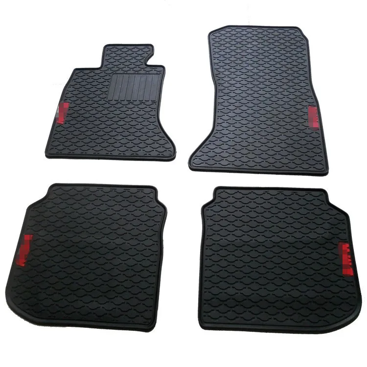 Earmarked green waterproof non slip rubber car floor mats for 5 Series
