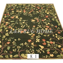 9'x12 Aubusson ковры шерстяные Ковры s красный дизайн, Французский Aubusson Ковры, ручной работы Ковры