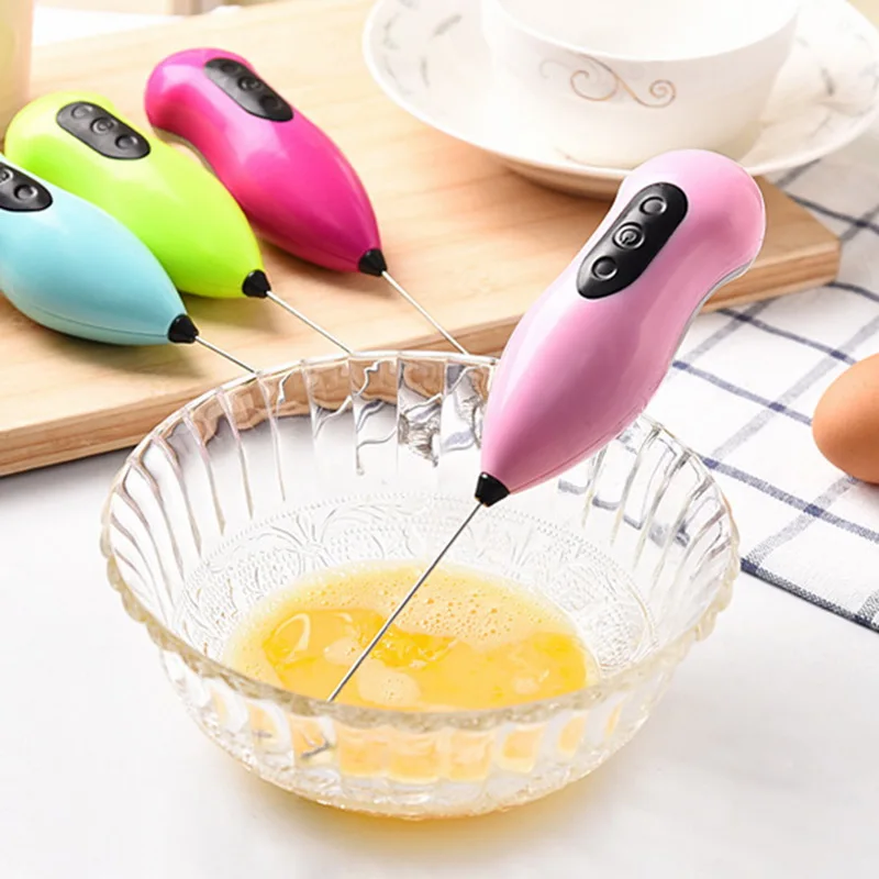 

Hifuar Mini Handheld Electric Stainless Steel Coffee Stirring Milk Frother Whisk Mixer Stirrer Kitchen Egg Beate High Quality