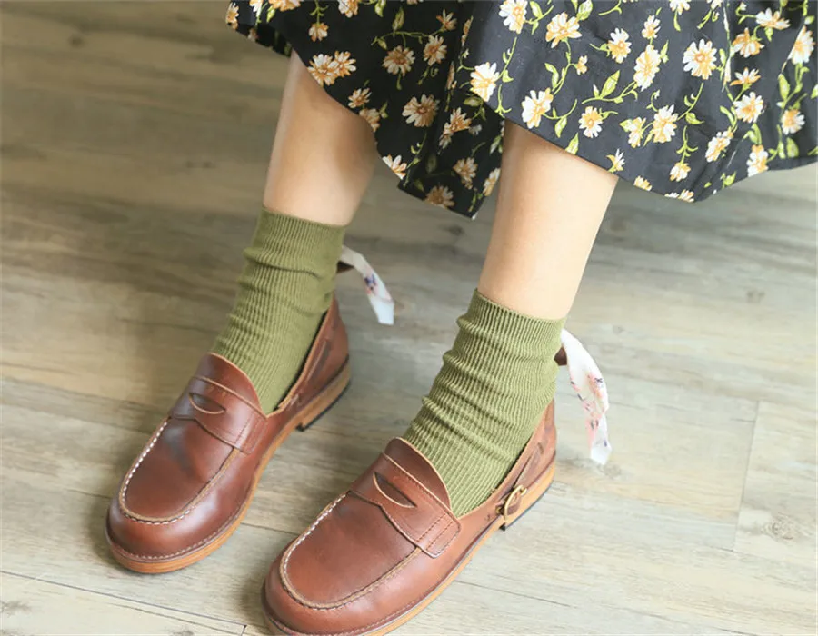 [Cospacool] японская мода харадзюку мультфильм стиль женщин Calcetines творческий ручной работы милые цветочные Meias Sokken хлопок забавные носки