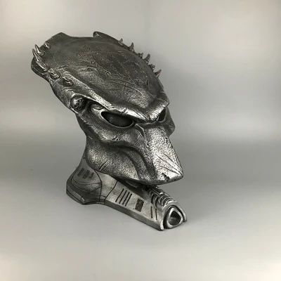 1:1 масштаб Alien vs Predator Falconer Predator Berserker Predator Волк Маска хищника Статуэтка предметы мебели не носить - Цвет: Зеленый