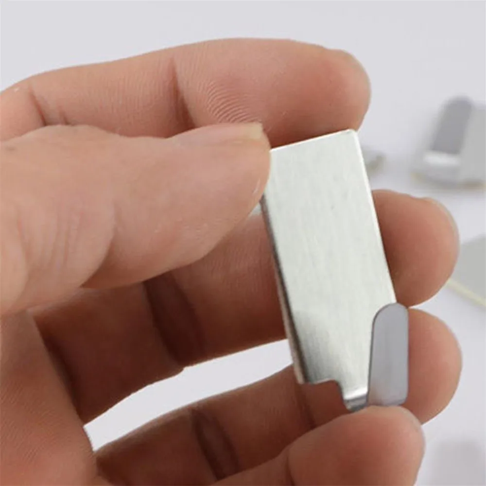 6PCS/12PCS Silver Self Adhesive Home Bathroom Kitchen Wall hooks Door Stainless Steel Holder Hook Hanger high quality 6PCS/12PCS Silver Self Adhesive Home Bathroom Kitchen Wall hooks Door Stainless Steel Holder Hook Hanger high quality