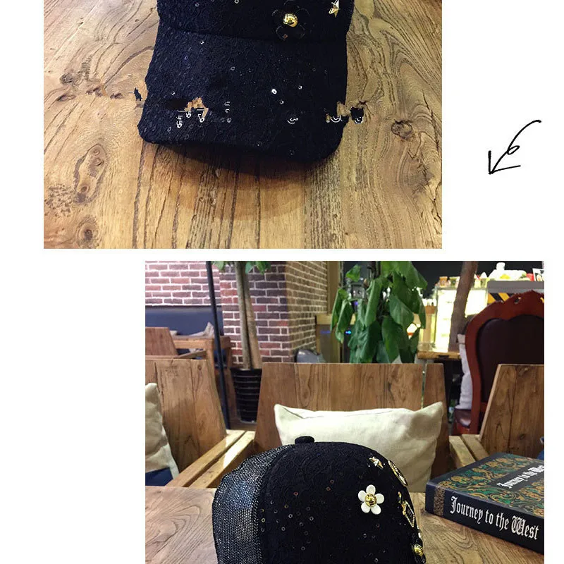 Для взрослых блеск Блёстки Кружево Snapback Бейсбол шляпа Для женщин летние Шапки удивительный алмаз модные Защита от солнца Hat