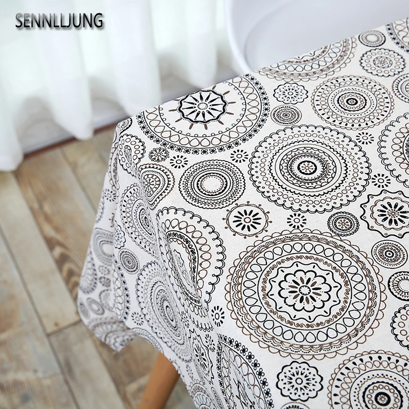 

SENNLLJUNG tablecloth cotton tablecloth rectangular tablecloth OILCLOTH fabric covering Toalha De MesaBest selling tablecloth in