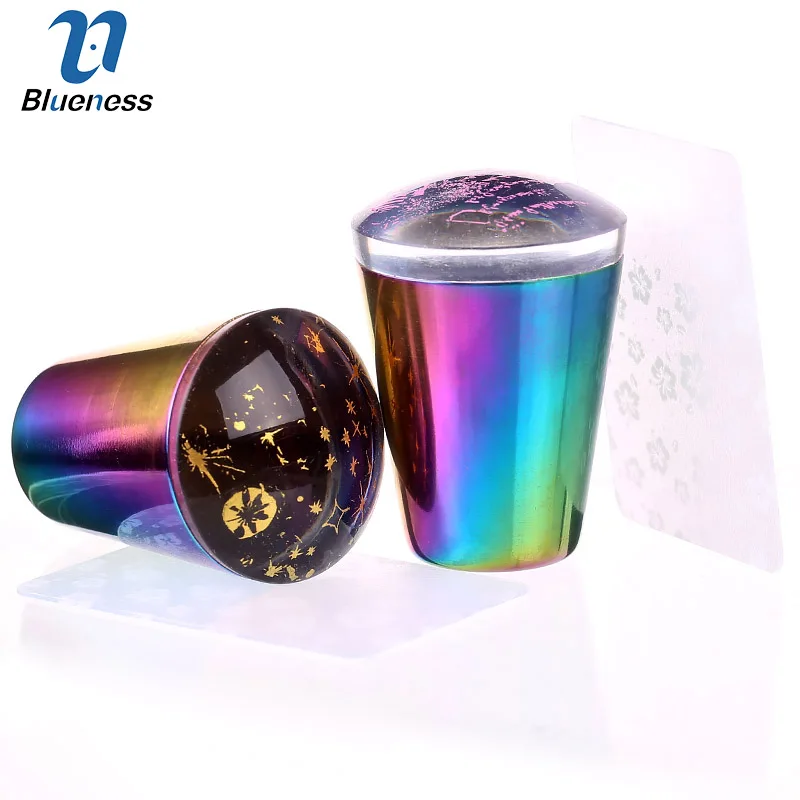 

1Set Nail Art Stamper Scraper Silicone Gel Nail Art DIY Paint Transfer Stamp Nail Tips Decorations Stamping Scraper Tool