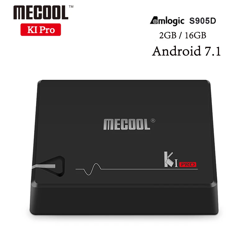 

MECOOL KI PRO Android 7.1 TV Box DVB-T2/S2/C Quad Core 64 bit 2G 16G Bluetooth 4.1 KI PRO Set Top Box Support CCCAM IPTV