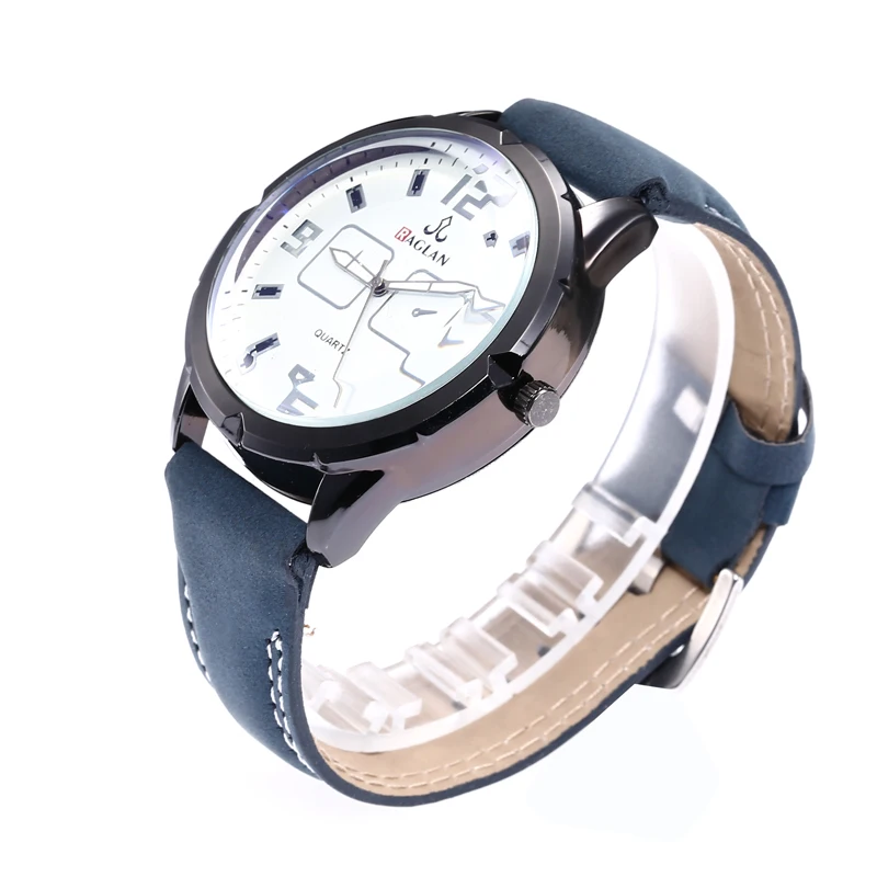 Для мужчин s часы лучший бренд класса люкс Синий стекло часы для мужчин водостойкие кожаные для мужчин часы мужской часы Relojes подарки для мужчин Montre Homme