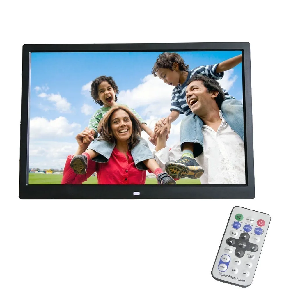 

liedao NEW 15 Inch Digital Photo Frame Built-in Recharging Battery LED Backlight HD Electronic Album Picture Music Digital Frame