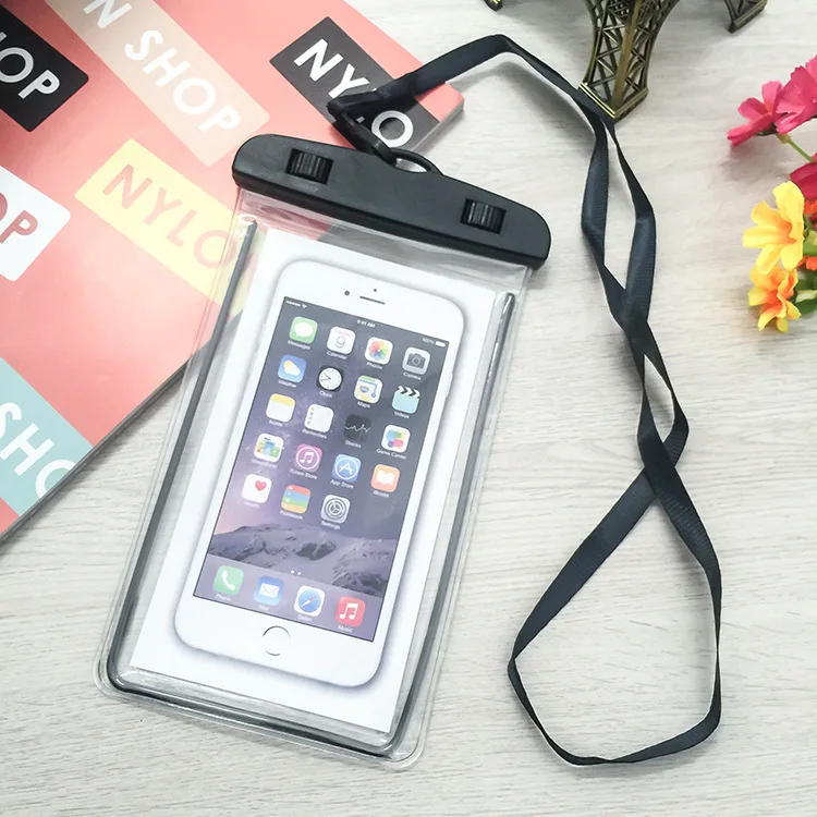 

New Mobile Phone Swimming Pouch For Xiaomi Waterproof Bag For Redmi Underwater Keep Dry Case Cover For iphone Drifting 5.99 inch