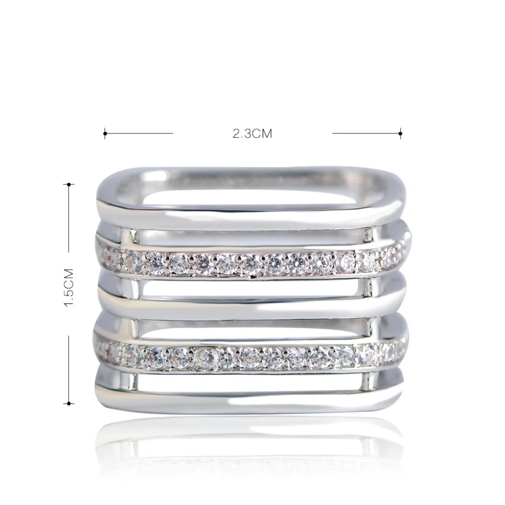 Полые Броши Funmor с фианитом для женщин лучший подарок золотистый цвет отверстием