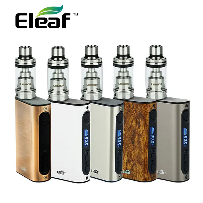 

Original 80W eleaf iPower TC Battery Mod with Eleaf Lemo 3 Atomizer with RTA Base Type A Airflow Adjustable vs ipower 5000mah