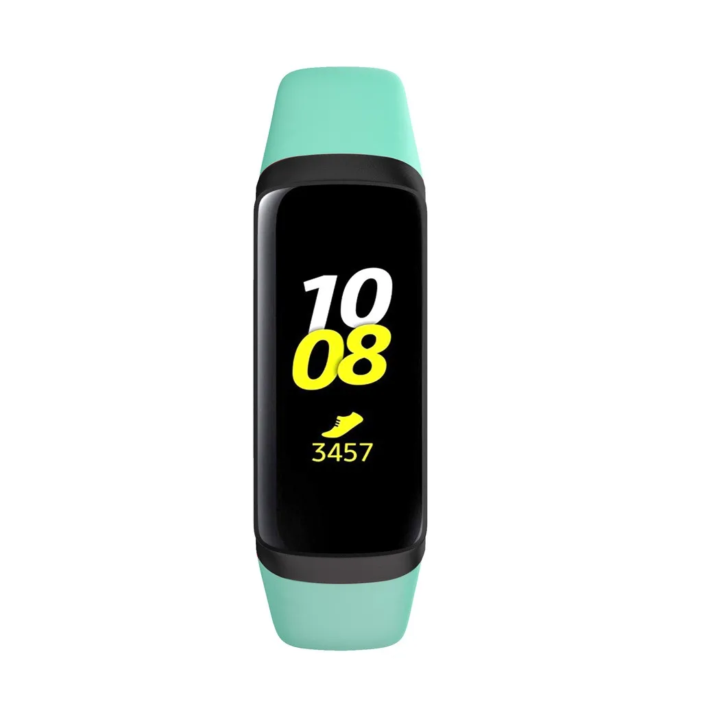 Ремешок на запястье мягкий силиконовый браслет для samsung Galaxy fit Смарт-часы замена для мужчин t Band спортивные роскошные женские мужские часы ремешок 19Je21