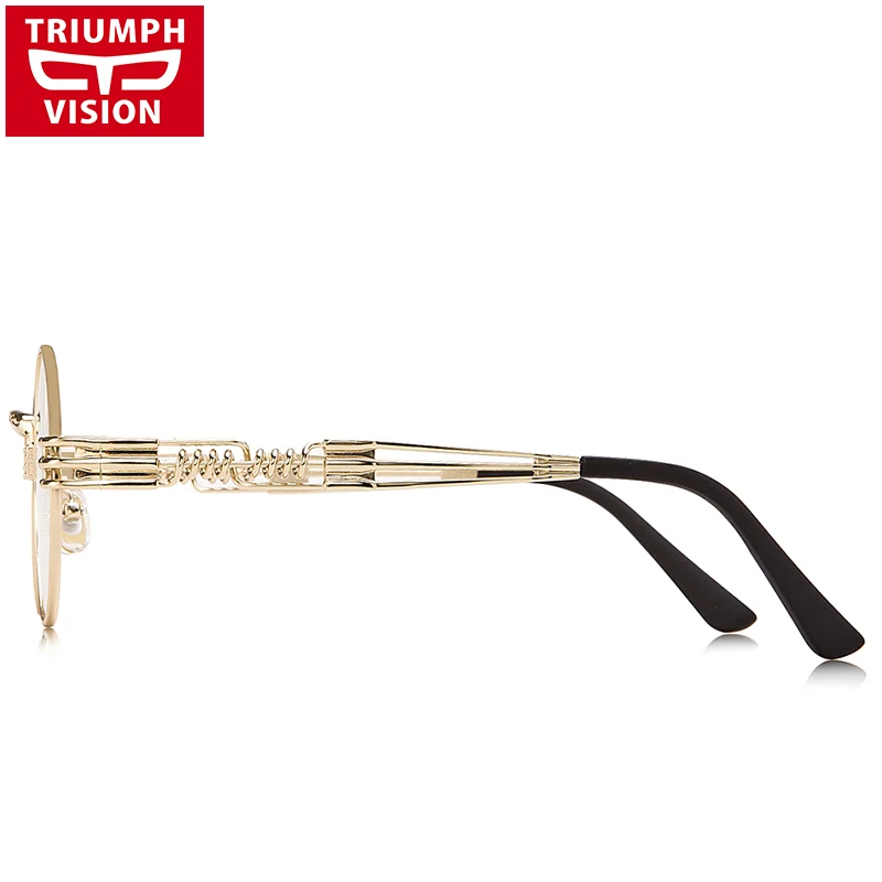 TRIUMPH VISION, винтажные круглые оправы для очков, стимпанк, прозрачные линзы, оптическая оправа, ретро оправа для очков, очки, Новинка
