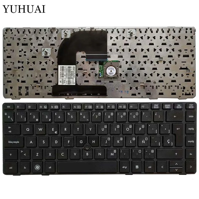 

Spanish laptop Keyboard For HP EliteBook 8470B 8470P 8470 8460 8460p 8460w ProBook 6460 6460b 6470 with frame/Point Stick