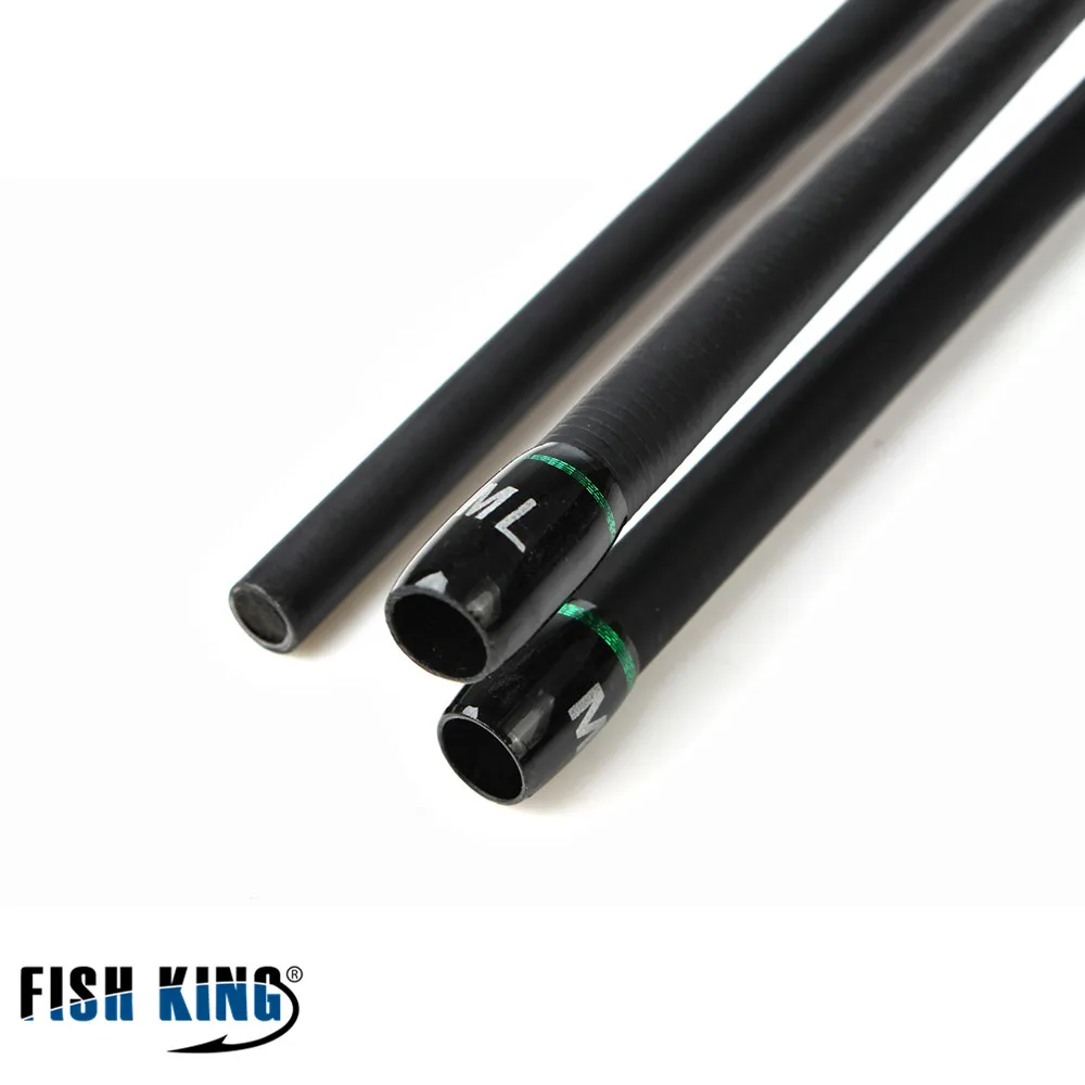 FISH KING 99% Карбон 2,4 м твердый 2 секции с одной дополнительной приманкой удочка для рыбалки/Спиннер удилище Olta Vara De Pesca Acesorios