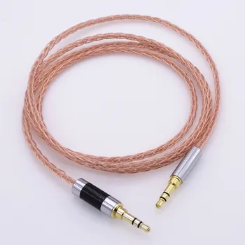 

4ft 8 Cores 3.5mm Male to Male AMP DAC audio cable Audio Adapter for OPPO PM-3 B&O Play H6 AUX Car Stereos iPod iPhone Beats