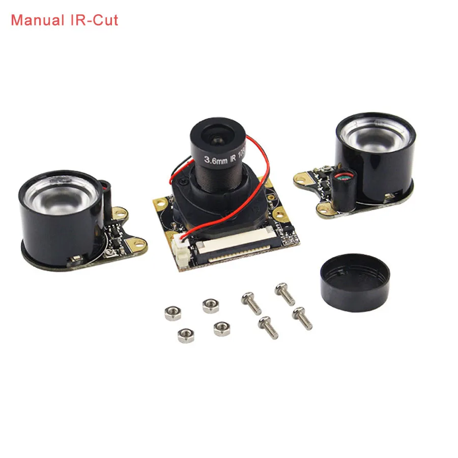 Manual IR cut Raspberry Pi Модуль камеры с автоматической ИК-камерой ночного видения 5MP 1080 p HD веб-камера для Raspberry Pi 2 Модель B - Цвет: Manual IR cut