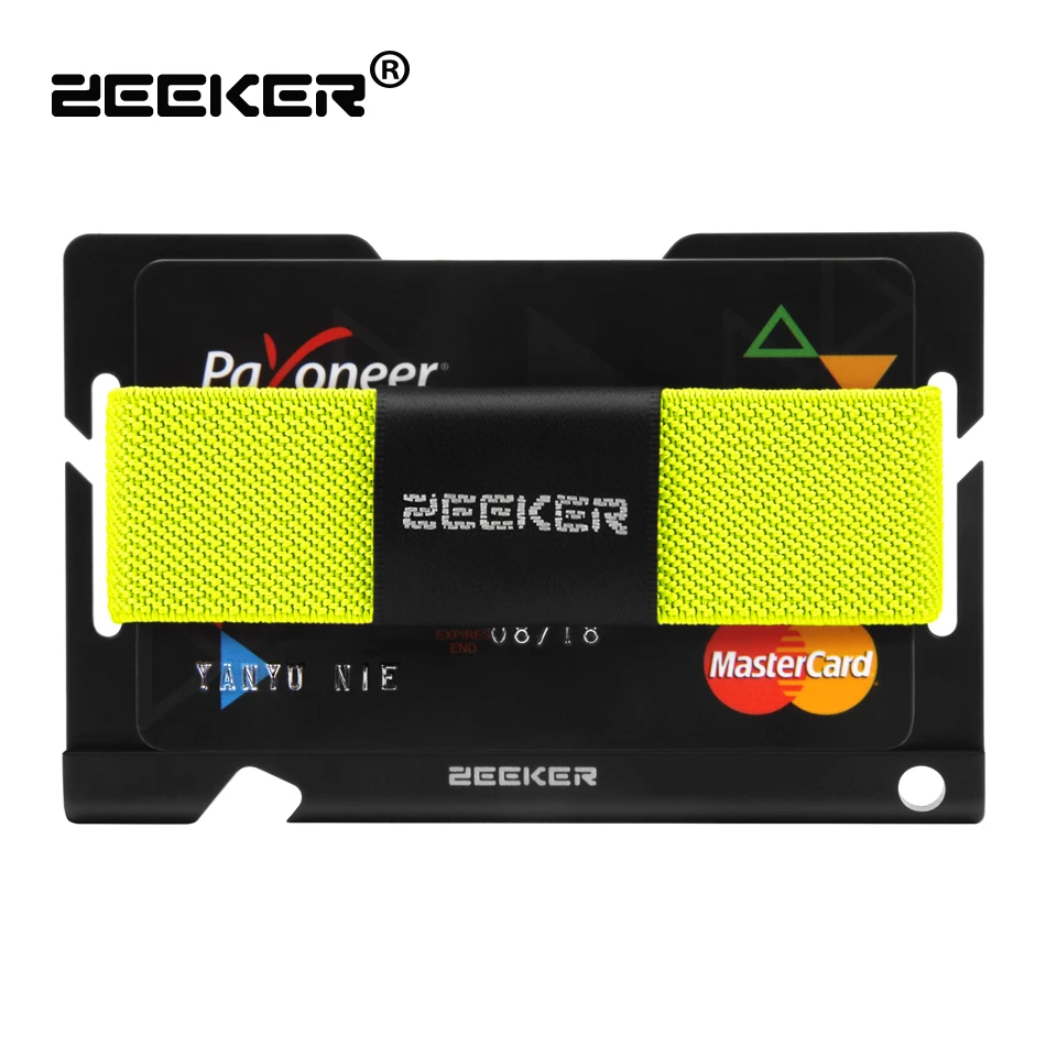 ZEEKER Portable Slim Aluminum Metal Card Wallet Female With Key Hole | Багаж и сумки