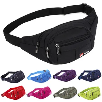 

New Casual Multi-Pocket Wasit Bag Adjustable Strap Zipper Phone Pouch Chest Bags for Outdoor Running Climbing 88 LXX9