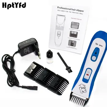 

Super Quantity Professional Pet Dog Hair Trimmer Waterproof Rechargeable Pet Electric Grooming Clippers Haircut Kit (EU/US Plug)