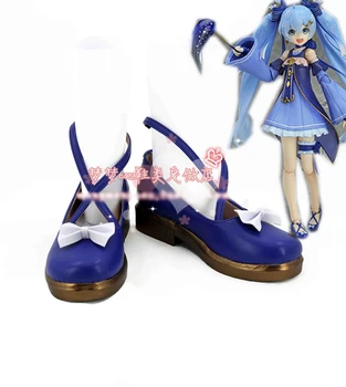 

VOCALOID Hatsune Miku star and snow miku 2017 X MH z ver Princess cos Shoes Cosplay boots Party shoes